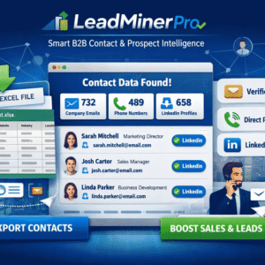 LeadMiner Pro – Smart B2B Contact & Prospect Intelligence Platform